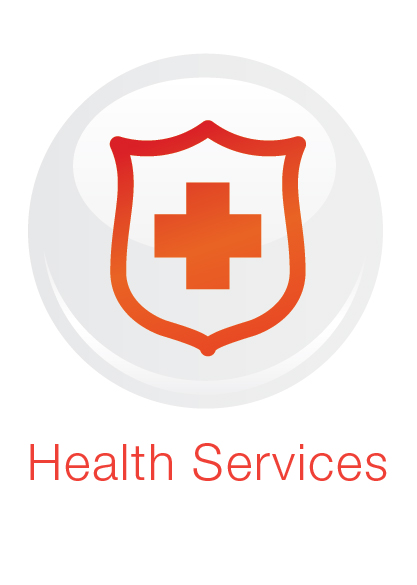 Health services icon in wellness