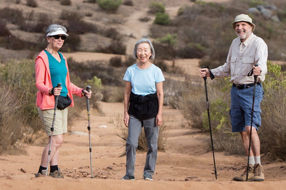 Casa residents on a hike