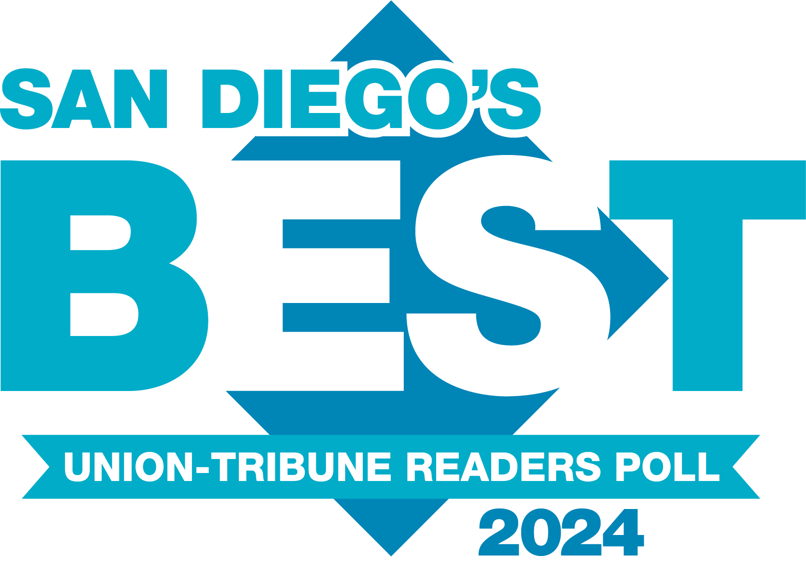 San Diego Union-Tribune Best 2024 award logo